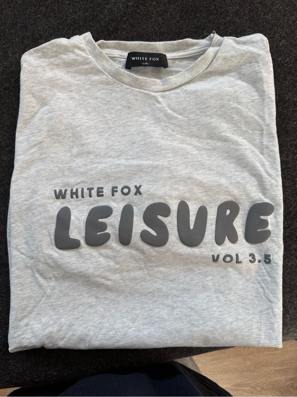 White Fox  Gray 'Leisure' Graphic T-Shirt